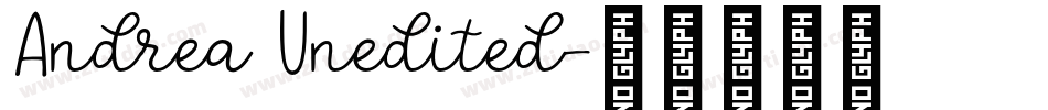 Andrea Unedited字体转换